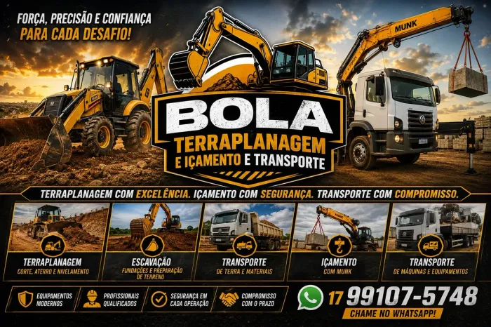Içamento e terraplanagem