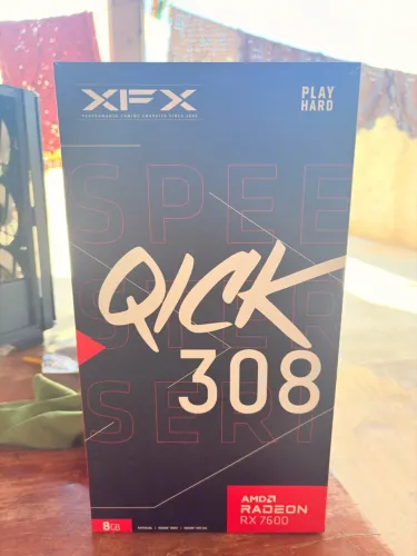 Placa de Vídeo XFX AMD Radeon RX 7600 Speedster QICK 308, 8GB