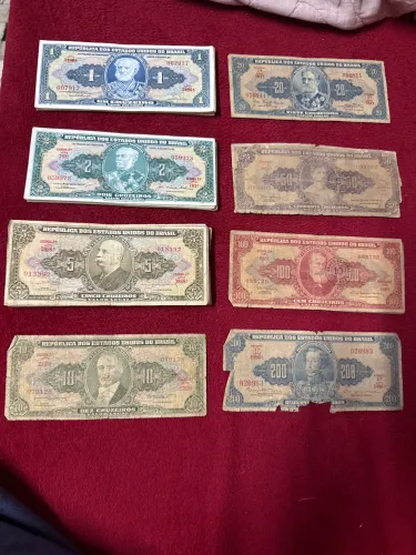 Cédulas antigas diversas - AVALIO PROPOSTAS