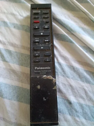 controle remoto antigo,Panasonic VEQ0565 original para videocassetes VHS.Funcionando