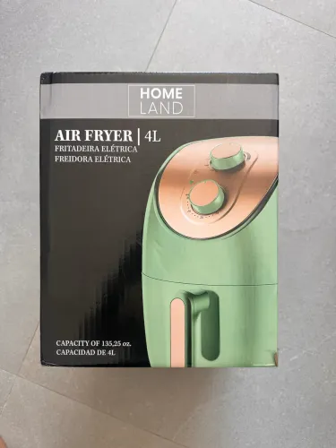 Air Fryer 4L Verde Fritadeira Elétrica nova