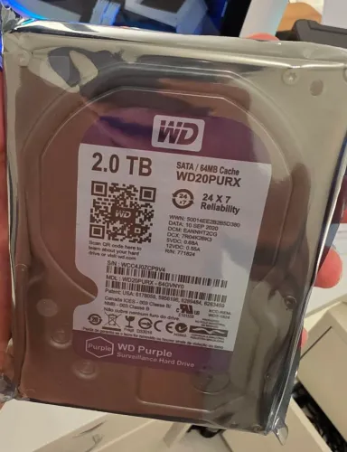 HD 2TB da Western Digital otimizado para câmeras 