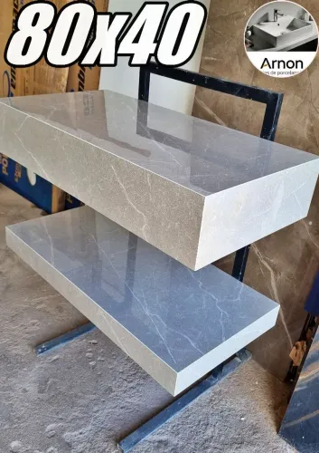 Bancada de porcelanato pra banheiro 80x40 