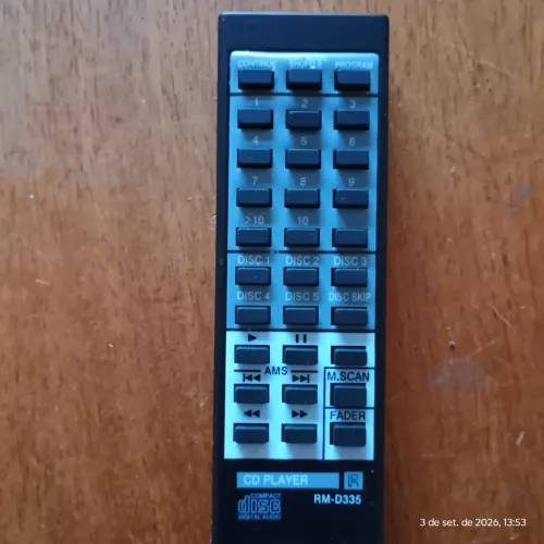 Controle remoto Cd player Sony RM-D335