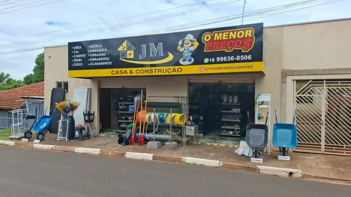 Loja completa, instalação e estoque de material de construção