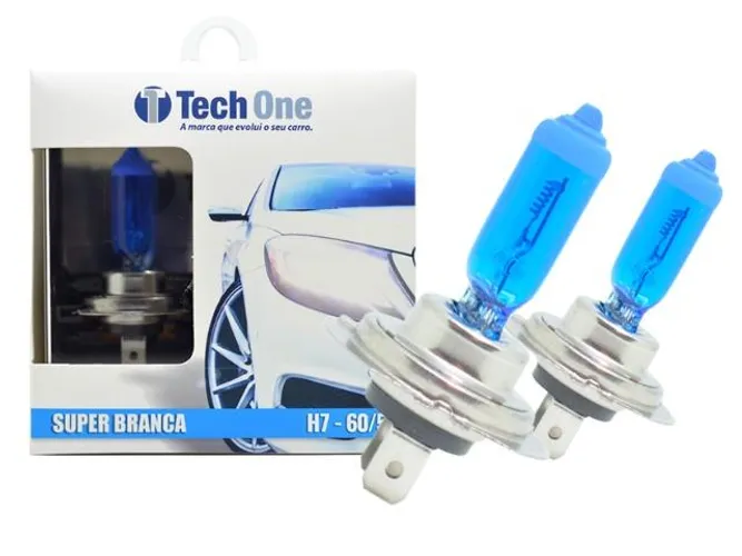 Lâmpada H7 Super Branca Tech One