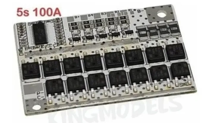 Placa De Proteção Bms 5S 18V 100a Balanceada Li-ion lmo Bateria De Lítio COD-AM409 