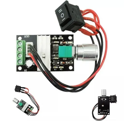 Controlador Velocidade Motor Dc 80w Pwm  1203bb 6v 12v 24v 3A Automação COD-AM274  