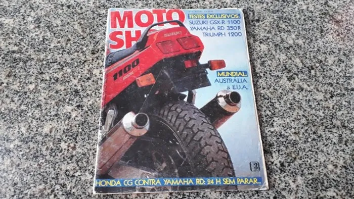 Antiga Revista Moto Show Número 99 Maio 1991 (Suzuki GSX - R 1100)