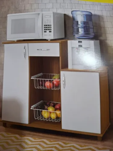 Armário Cozinha Completo com Gaveta e Prateleiras