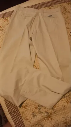 Calça Social Sarja Masculina Bege