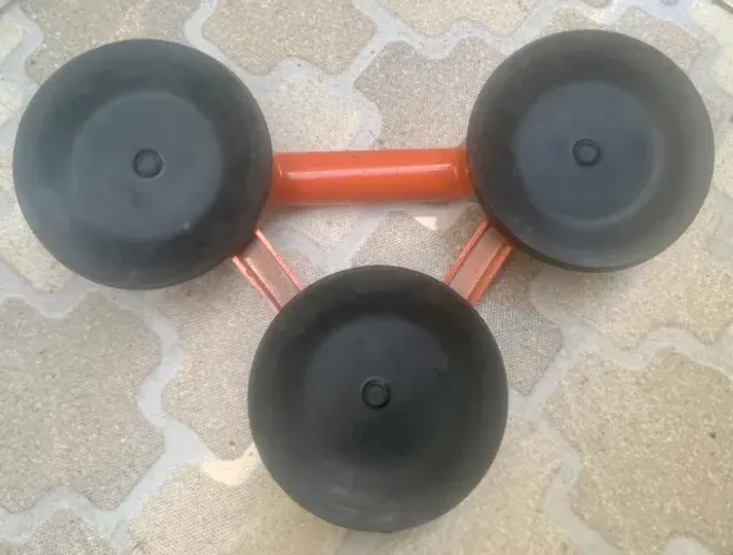 Ventosa Tripla Metal 120Kg