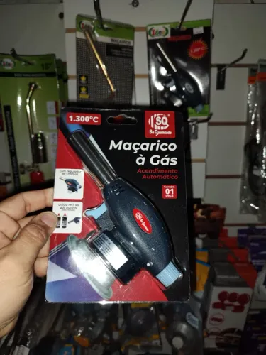 Maçarico utiliza refil 1300c pode ser utilizado com solda ou na cozinha 