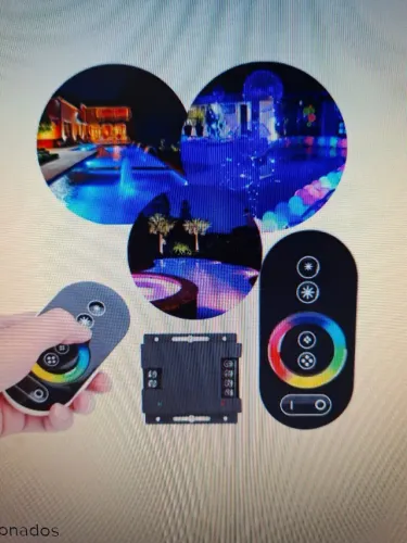 Central de comando touch-screen dimmer rgb piscina refletor sem fio