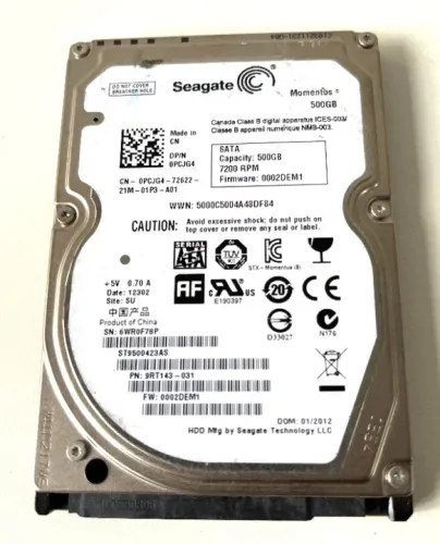 HD SEAGATE MOMENTUS 500GB st9500423AS