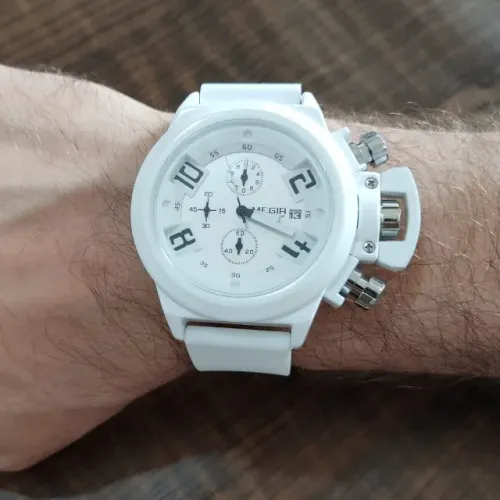 Relógio Megir Sicione Branco Top