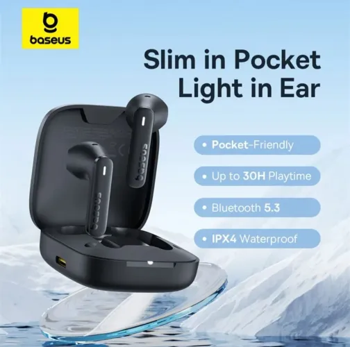 Fone de Ouvido Bluetooth Baseus Encok W11 - 30H Playtime