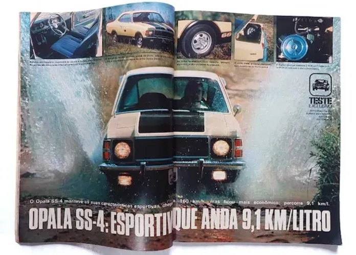 Opala SS4, Maverick 4 Portas, Fiat 147, Chevette 1977 - Revista Quatro Rodas