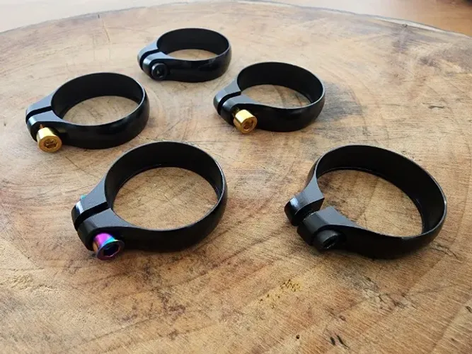 Abraçadeira para Canote bike 30.9 ou 31.6mm - Aloy + Titânio