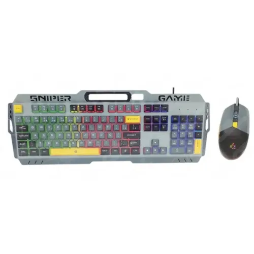 Kit Gamer Knup KP-TE147 Teclado Semi Mecânico e Mouse Sniper Game - WZetta