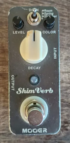 Pedal Mooer Shim Verb Micro Effect Para Guitarra, Baixo 