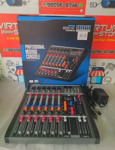 MESA DE SOM 6 CANAIS