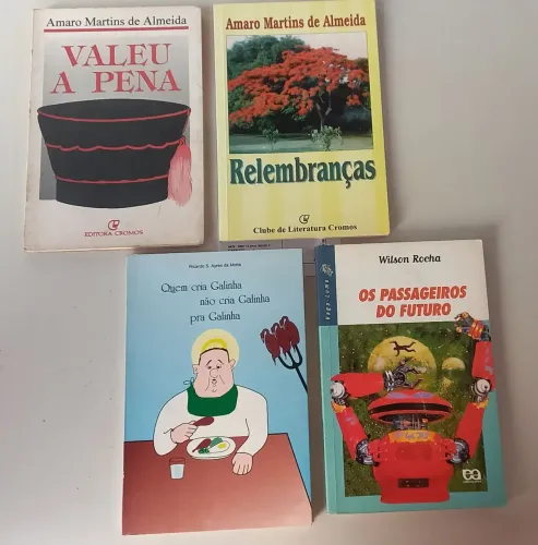 4 Livros : 'Valeu a Pena', 'Relembranças', 'Quem Cria Galinha'...