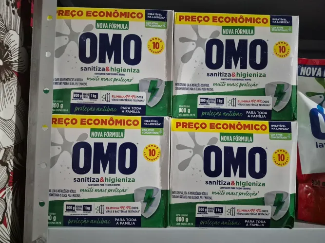 SABÃO EM PÓ OMO 800G RENDE 1KG 