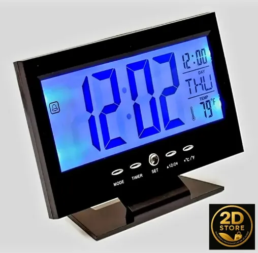 Relógio Digital Despertador com Temperatura e Calendário