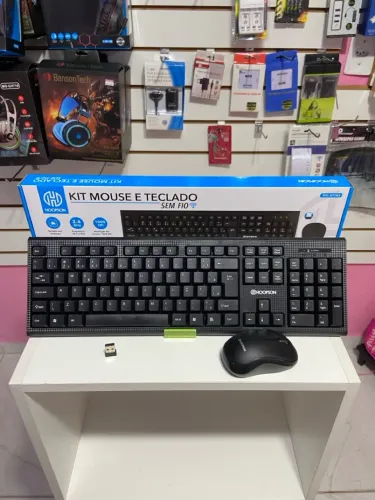 Kit Teclado e Mouse Sem Fio Hoopson