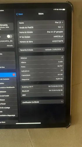 apple ipad air (5ª geração) 10.9