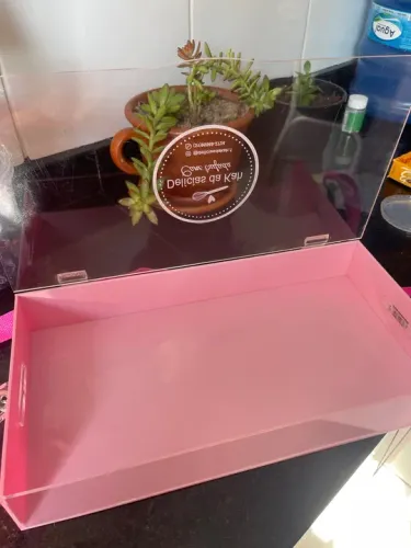 Caixa Acrílica Transparente para Doces