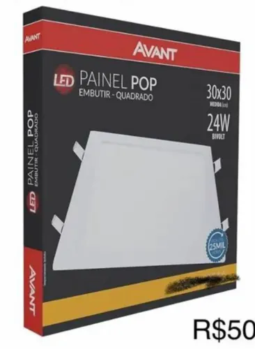 Painel Paflon led 24W bivolt 3000k