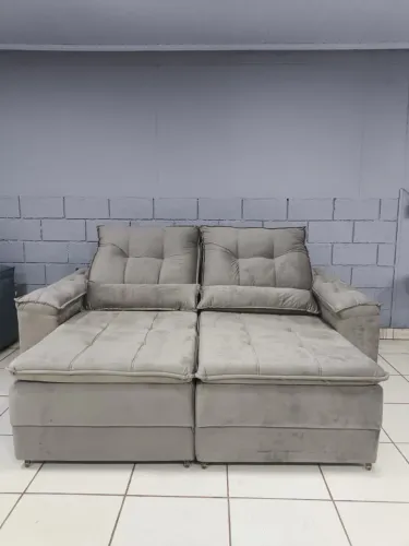 Sofá Retrátil e Reclinável 2,20 Mts Pronta Entrega Super Luxo
