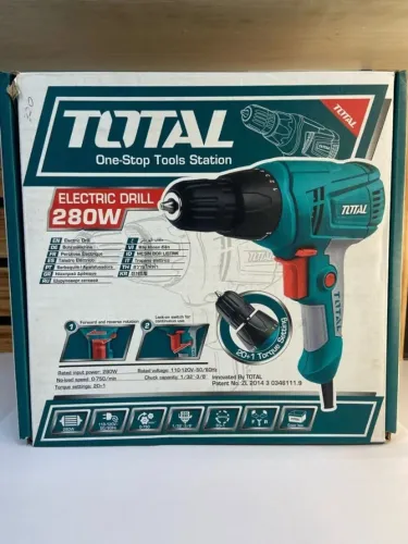 Parafusadeira Furadeira Elétrica 280W - Total