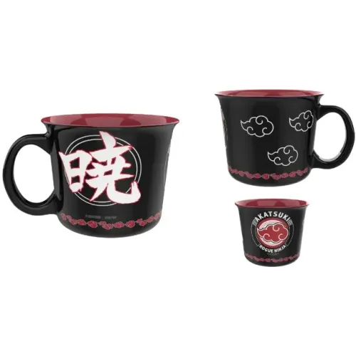 Kit Naruto Caneca E Garrafa Akatsuki Novo