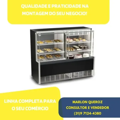 Balcão 1,40M Gelopar Refrigerado / Estufa 127v