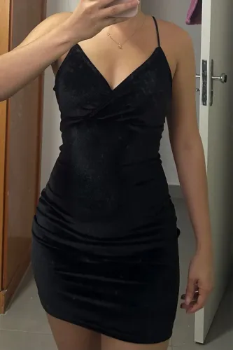 Vestido preto tamanho PP