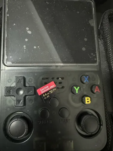 Console Retrô R36S + Grip de controle + Case exclusivo 