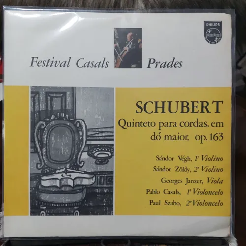 Disco Vinil Schubert<br><br>PHILIPS<br><br>SCHUBERT<br><br>Quinteto para cordas, em dó maior, op. 163