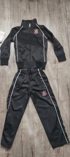 Conjunto de agasalho Corinthians Infantil Tamanho 4