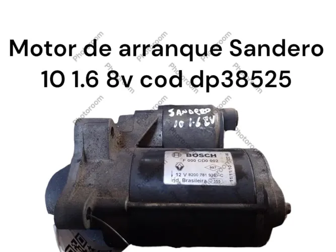 Motor de arranque Sandero 1.6 8v cod dp38525
