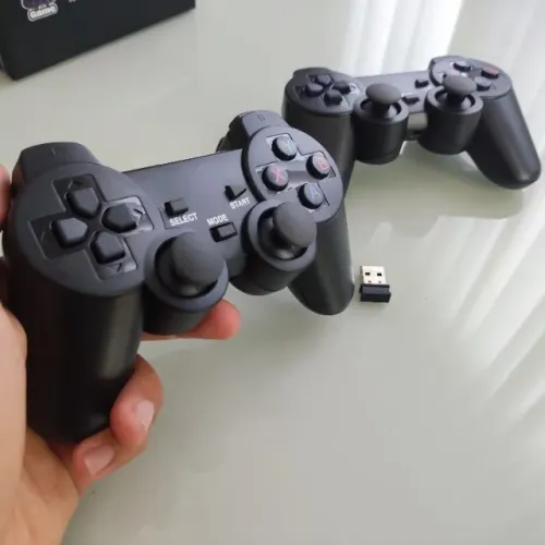 2 Joystick Para Pc Sem Fio com adaptador USB
