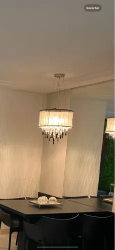 Lustre de cristal  redondo 