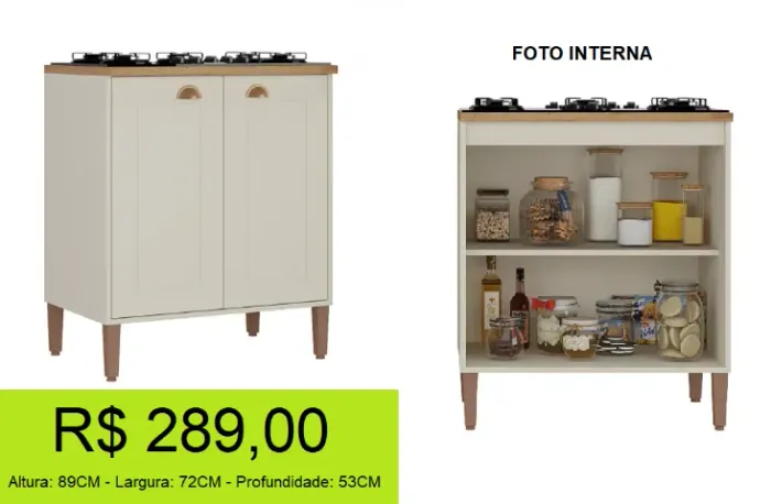 Balcão cooktop a pronta entrega americano