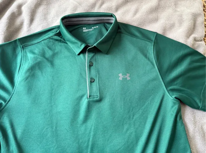 Top Hi-Tech Dry Fit -  A malha mais leve do mercado - Polo Under Armour Verde - XL