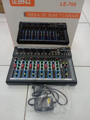 Mesa de som Bluetooth 7 canais