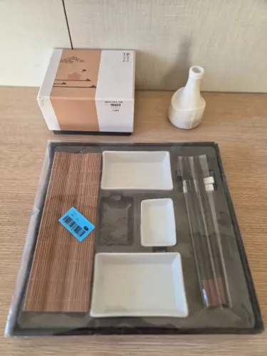 kit para Sushi em Cerâmica Lyor, jogo de chá e