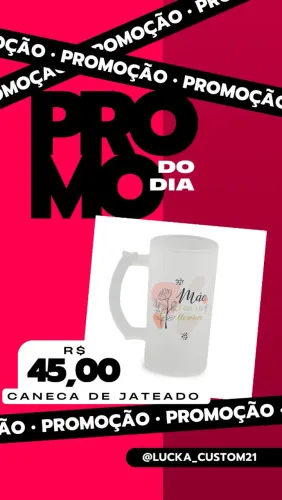 Caneca de Jateado - Dia das Mães