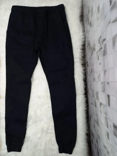 Calças Jogger Jeans C/Punho Elástico.